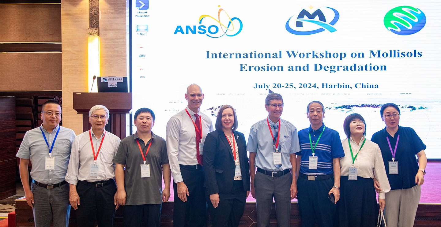 Rick Cruse, Mindy Devries and Brian Gelder (research staff in ABE and soil science graduate faculty member) were invited to attend the International Workshop on Mollisols Erosion and Degradation in Harbin, Heilongjiang, China