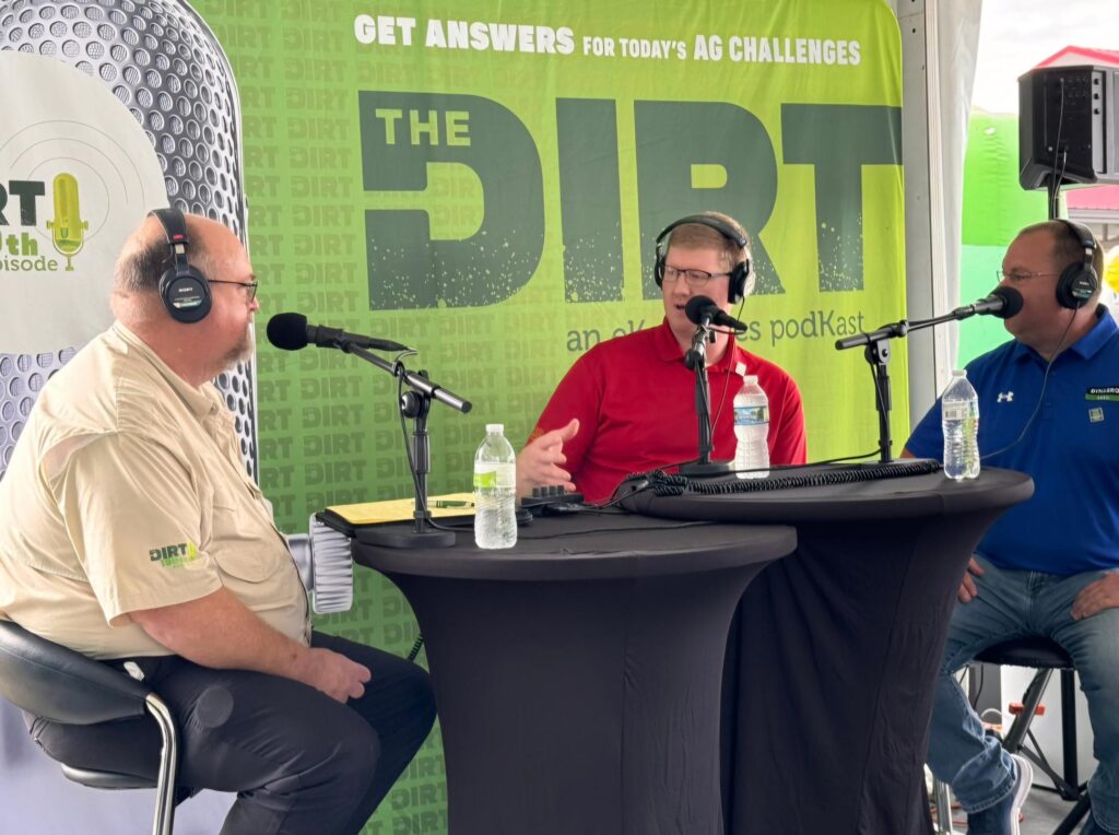 Richard Roth, agronomy, participates in a Podcast at the Farm Progress Show.