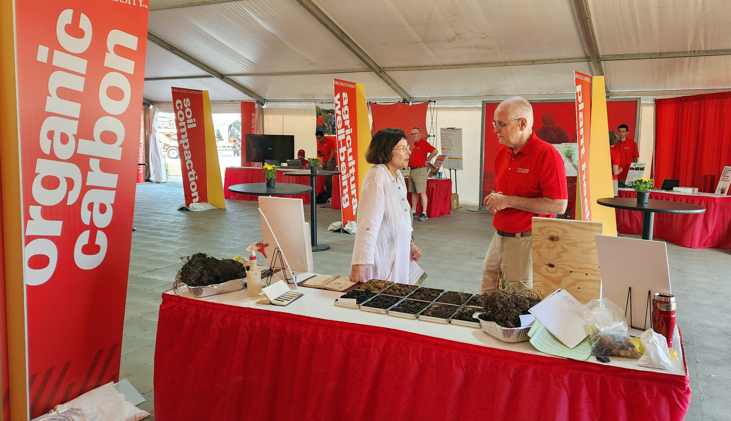 Lee Burras, agronomy, at the Farm Progress Show